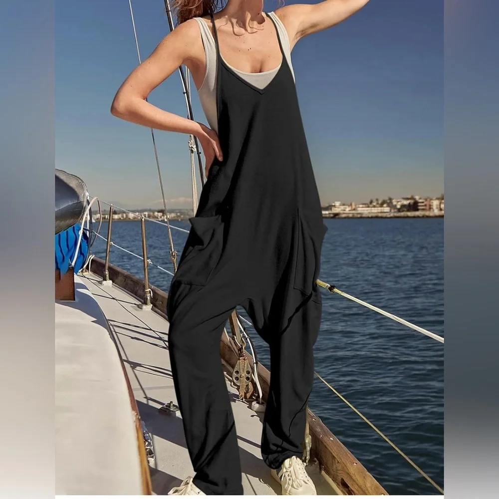 Black Women's Jumpsuit - Picture 5 of 6